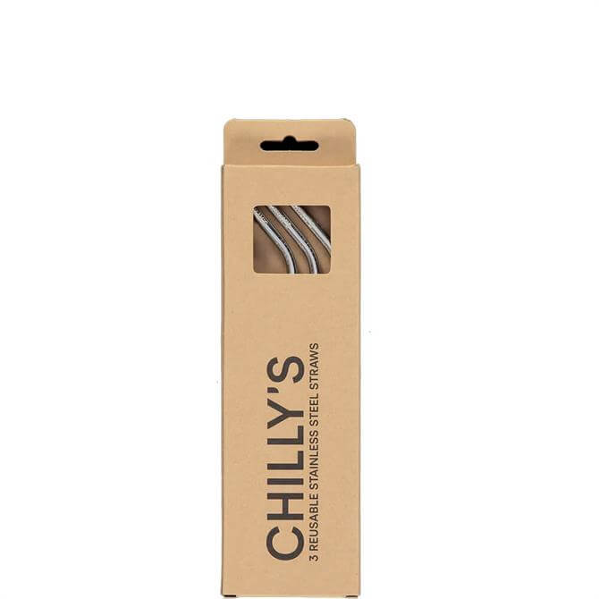Chilly's Set of Reusable Stainless Steel Straws